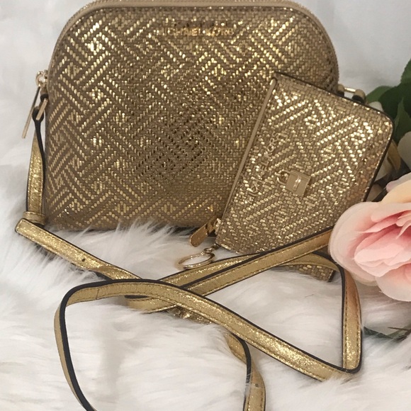 🌷Authentic MICHAEL KORS Gold Crossbody Set🌷 - Picture 2 of 8